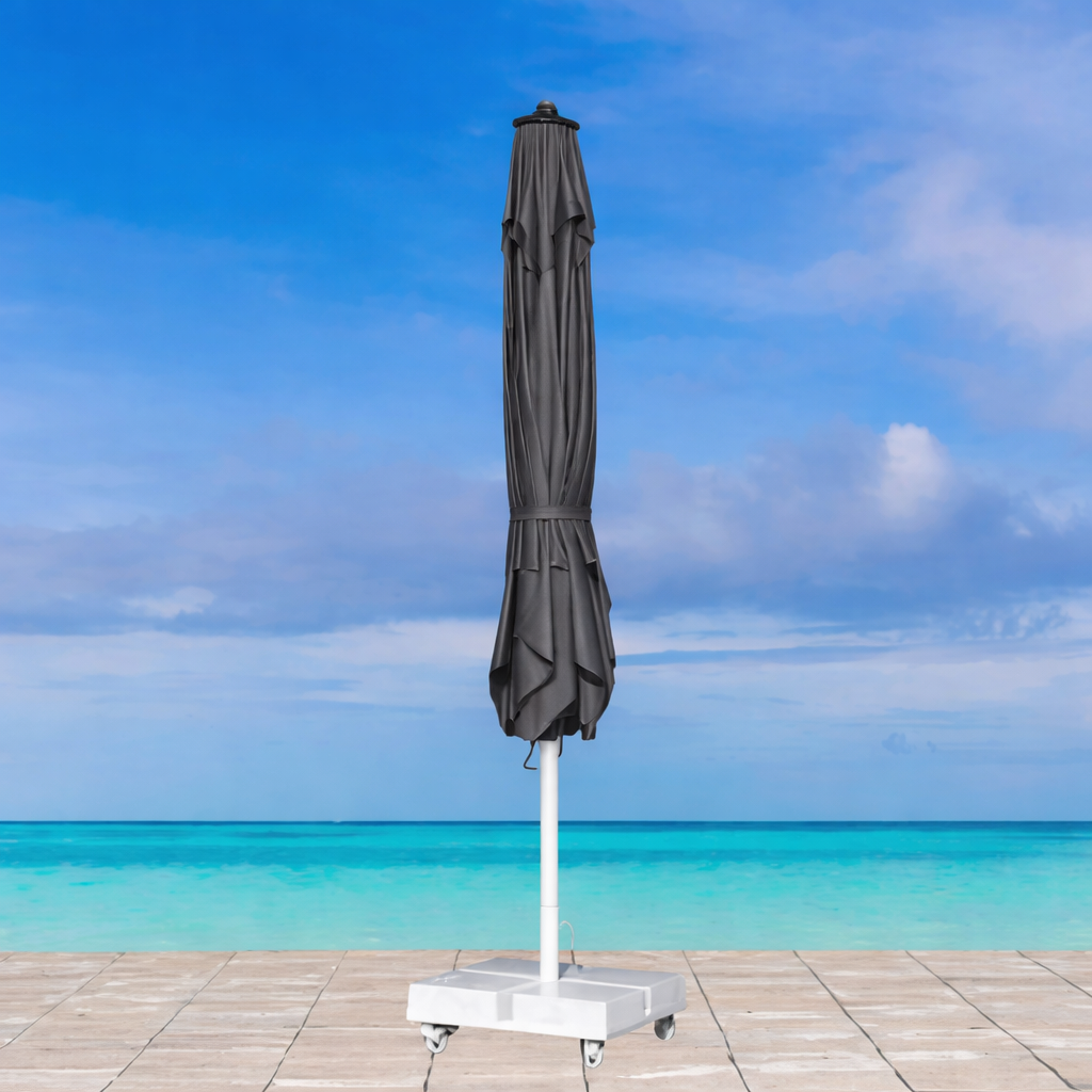 2.5M x 2.5M Outdoor Anthracite Umbrella - Prince 