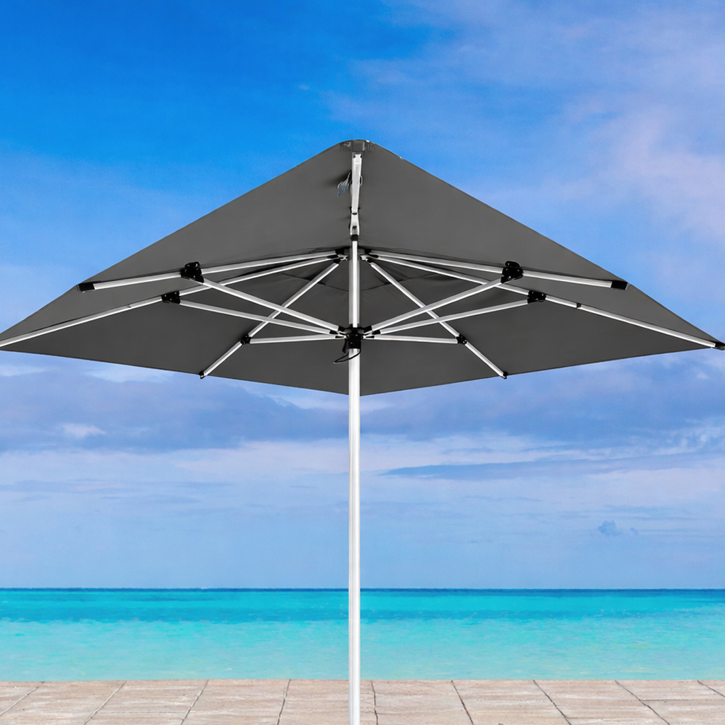 2.5M x 2.5M Outdoor Anthracite Umbrella - Prince 