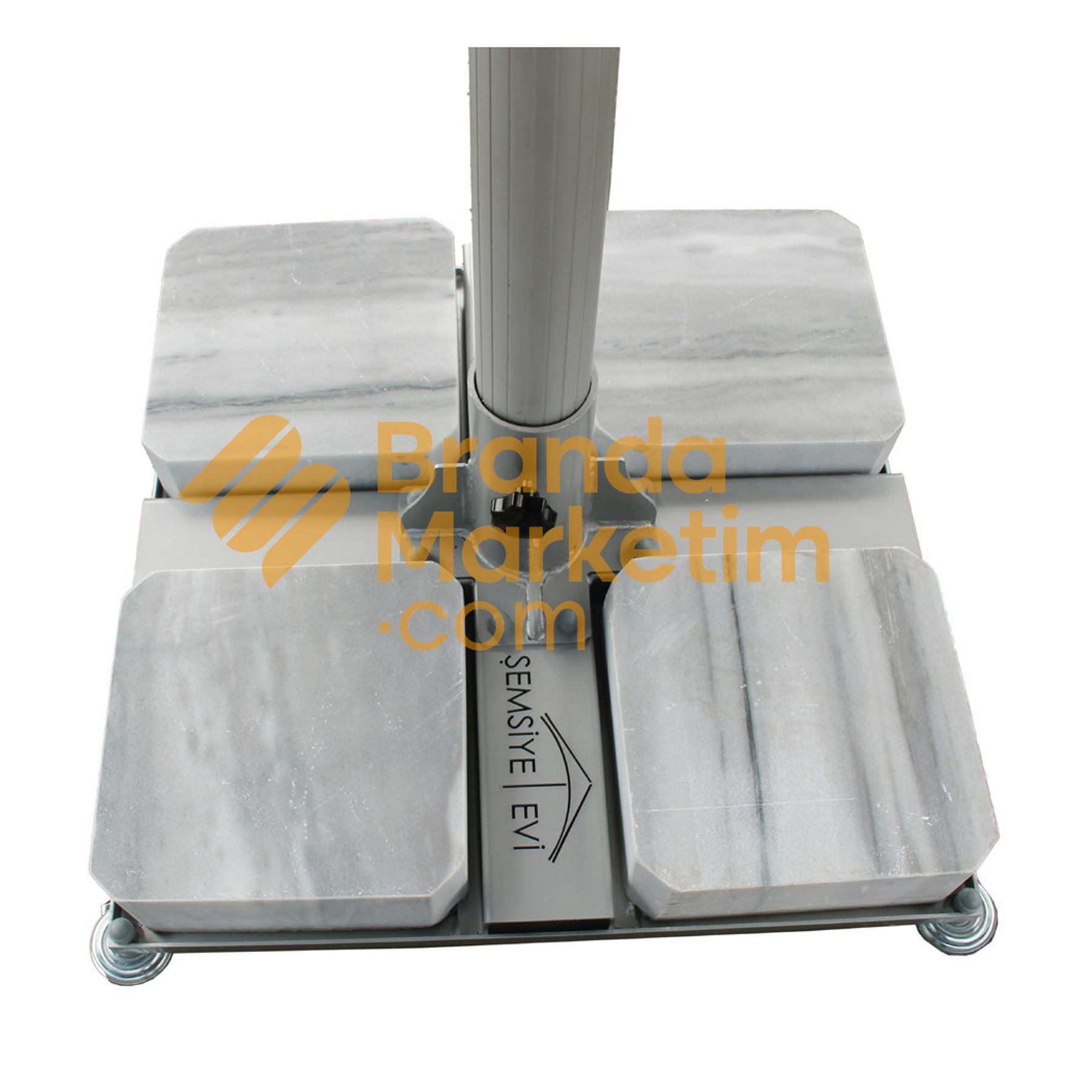 4 mt x 4mt Mega Manual Telescopic Umbrella