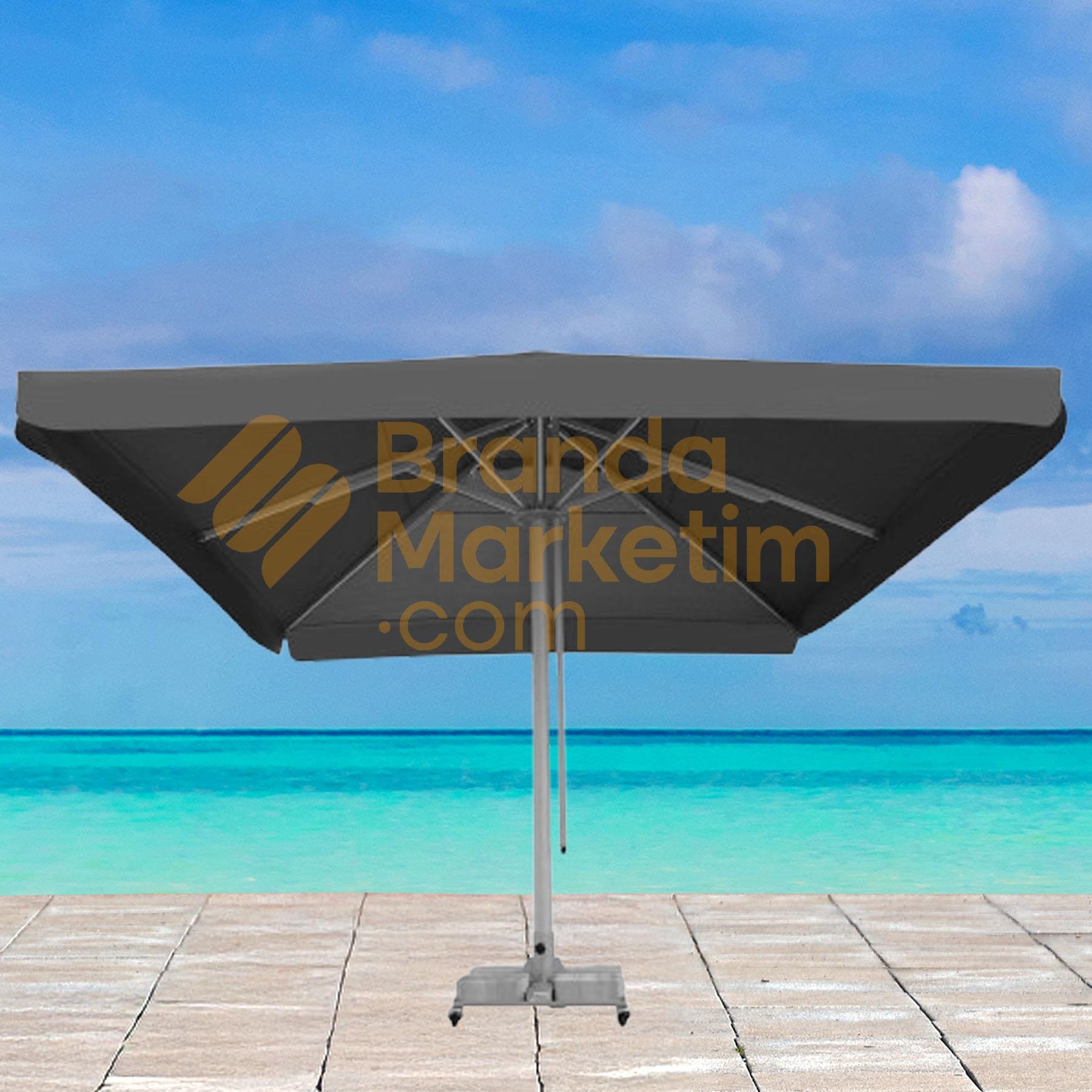 4 mt x 4mt Mega Manual Telescopic Umbrella