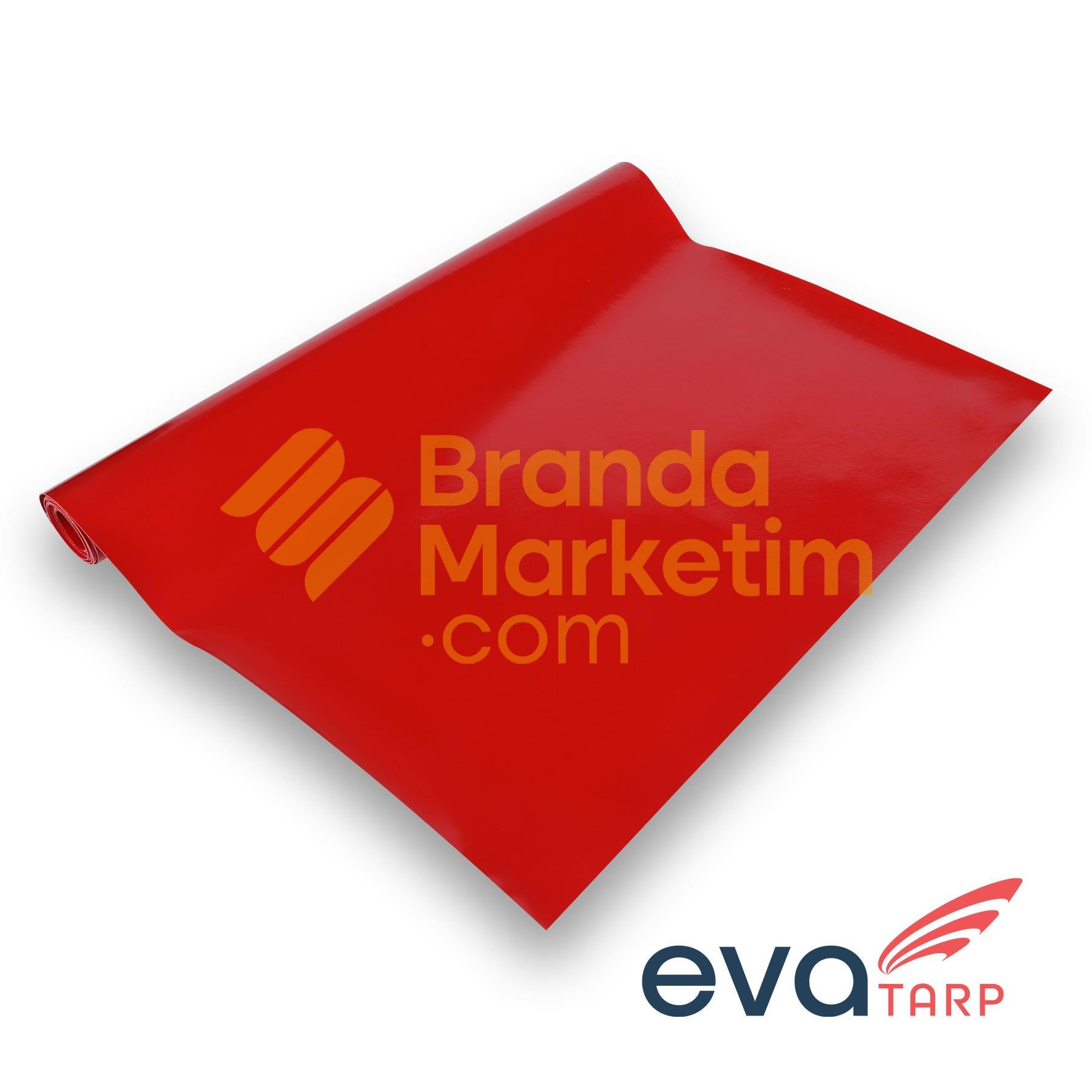 Evatarp Polyester Branda Kumaşı- 900 Gr/Mt2-Kırmızı