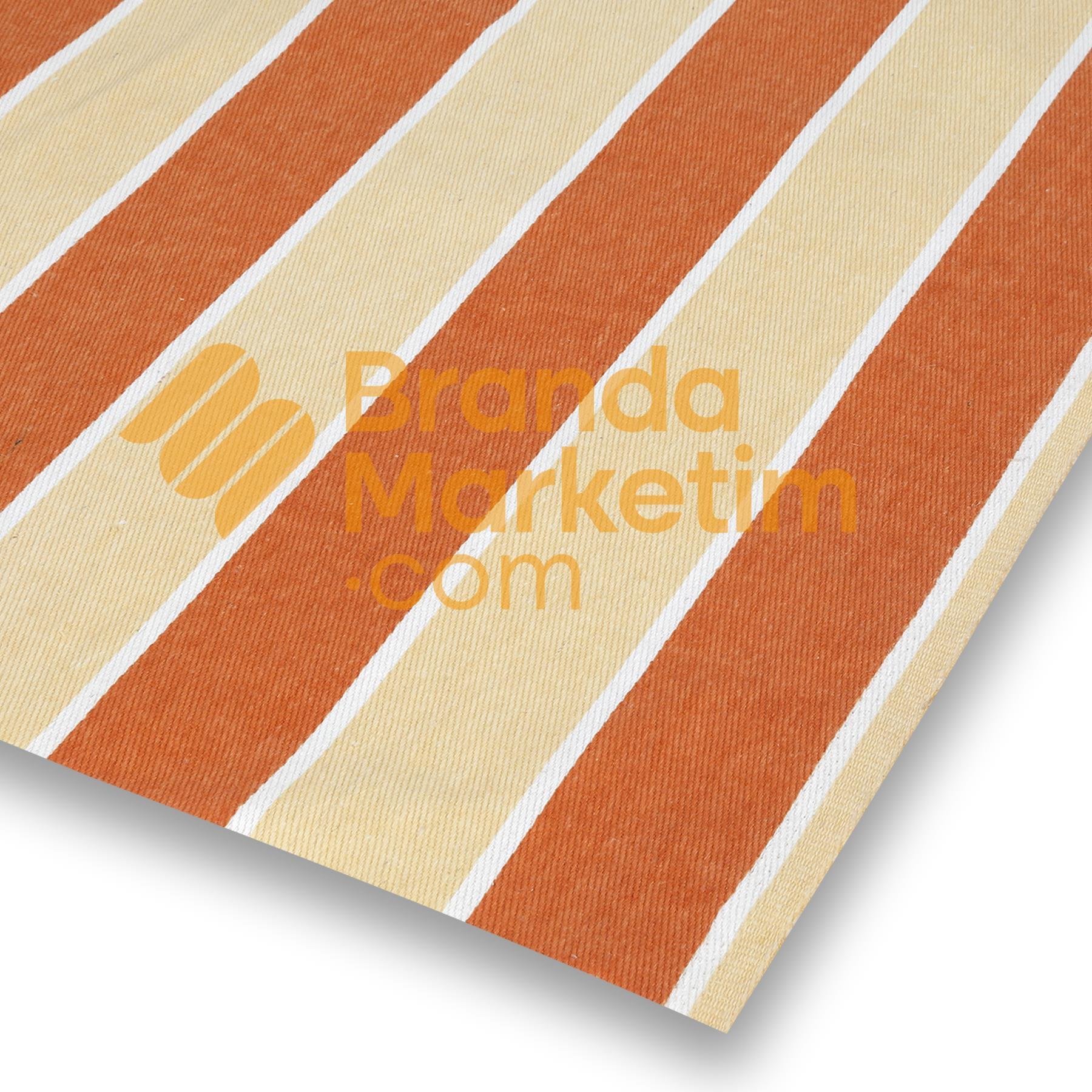 Cotton Balcony Tarpaulin/Cream-Chiremite Striped