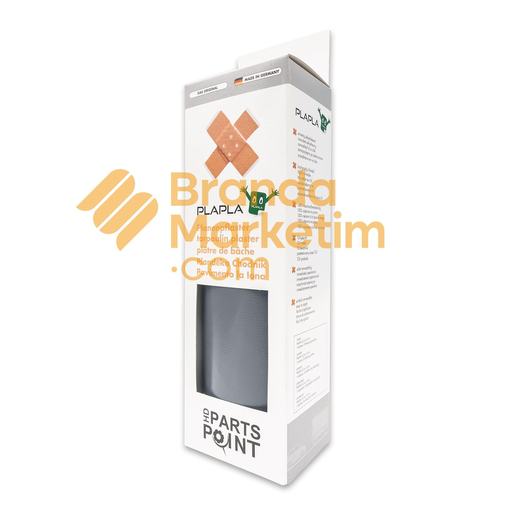 Plapla Store- Tarpaulin Repair Set-Gray Ral 9006