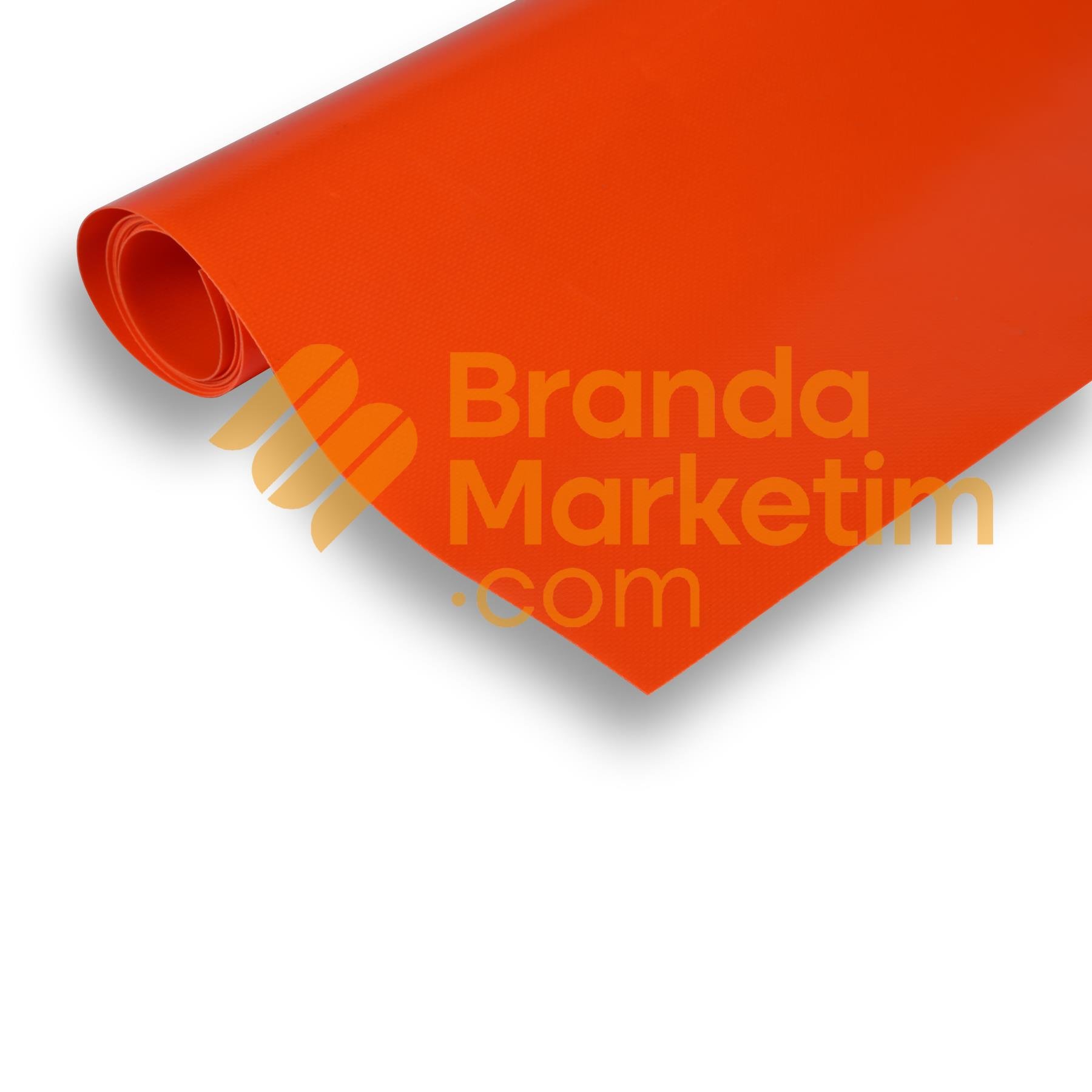 PVC Tarpaulin Fabric-650 gr/mt2-Orange (150 cm width)