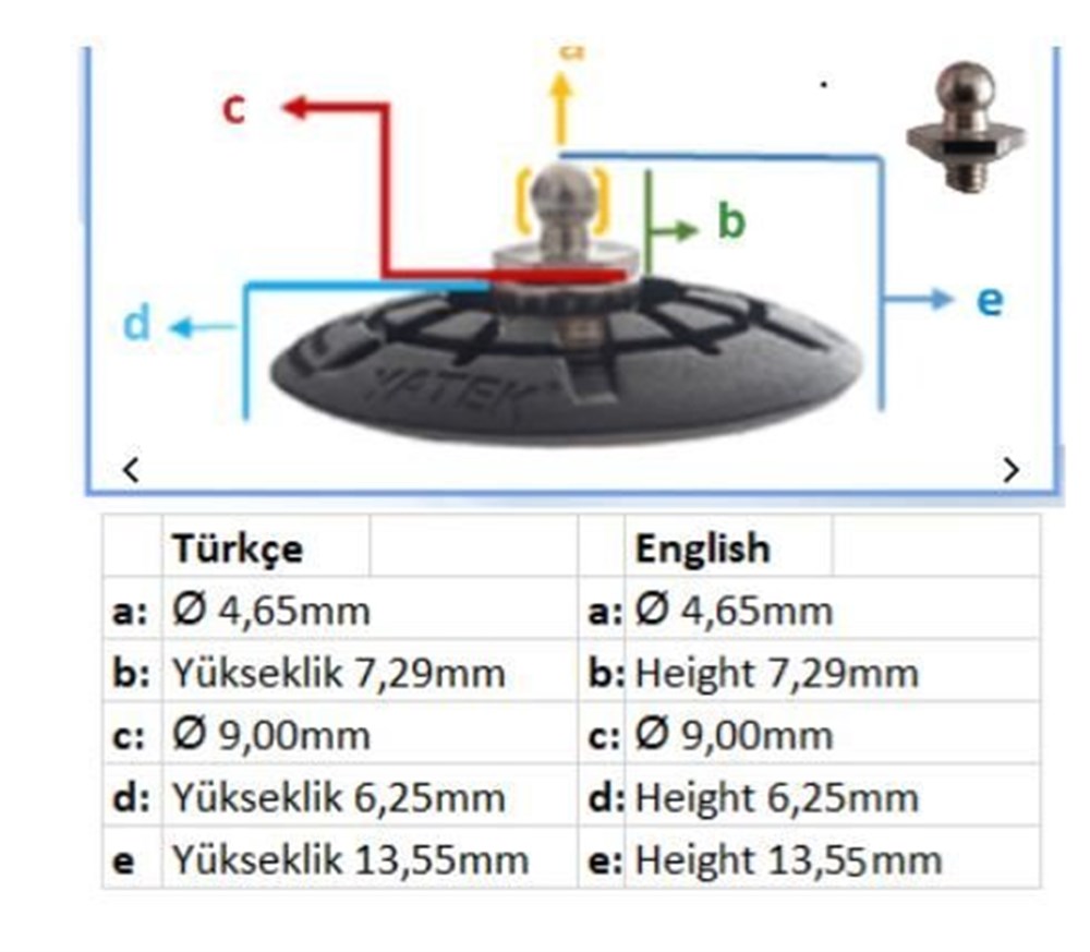 Tekne Snaperti Siyah (30 mm)