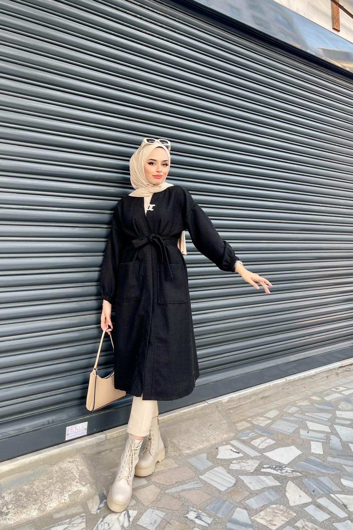 Bronşlu Kap Siyah