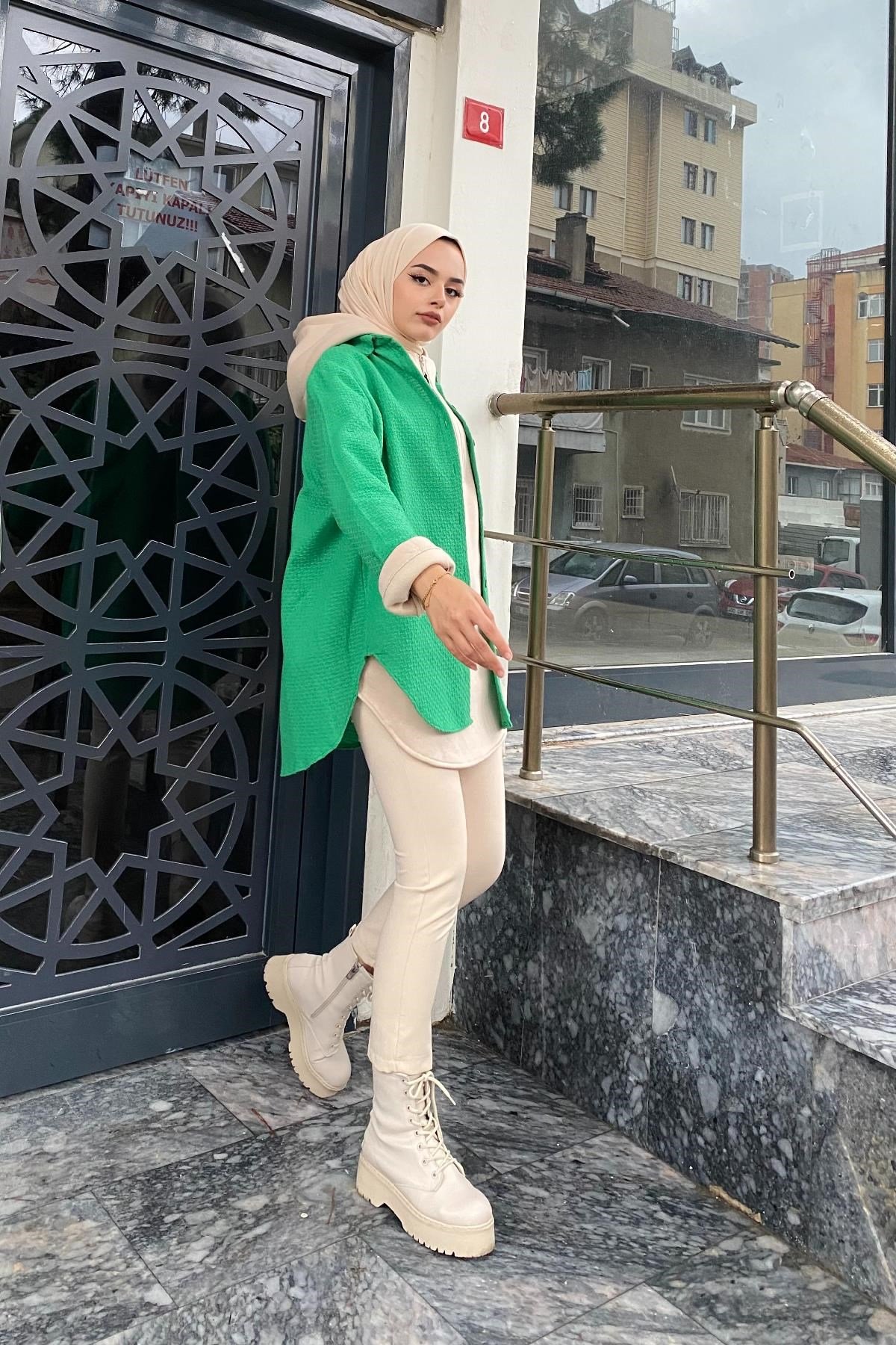 Cepli Gömlek Yeşil