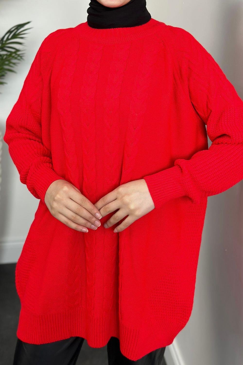 Ester Örgü Desen Kazak Nar Çiçeği