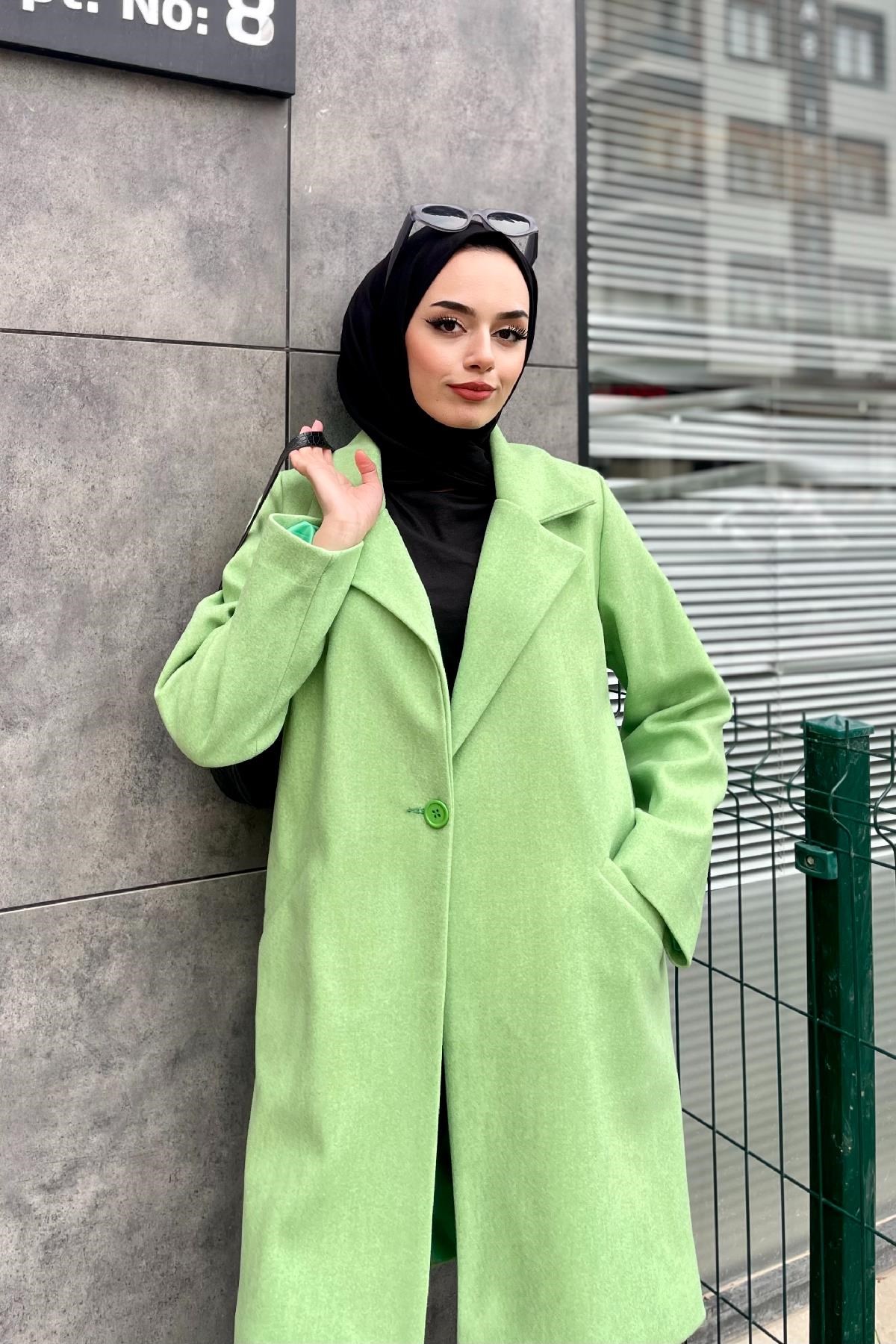 Filetolu Kısa Kaban Yeşil