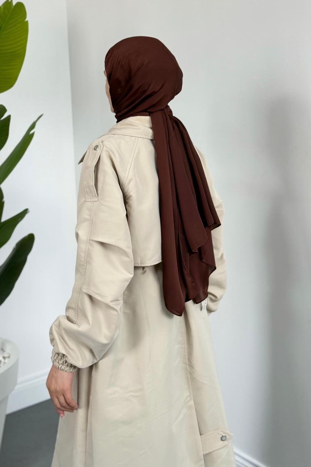 Haggy Çıtçıtlı Trençkot Krem