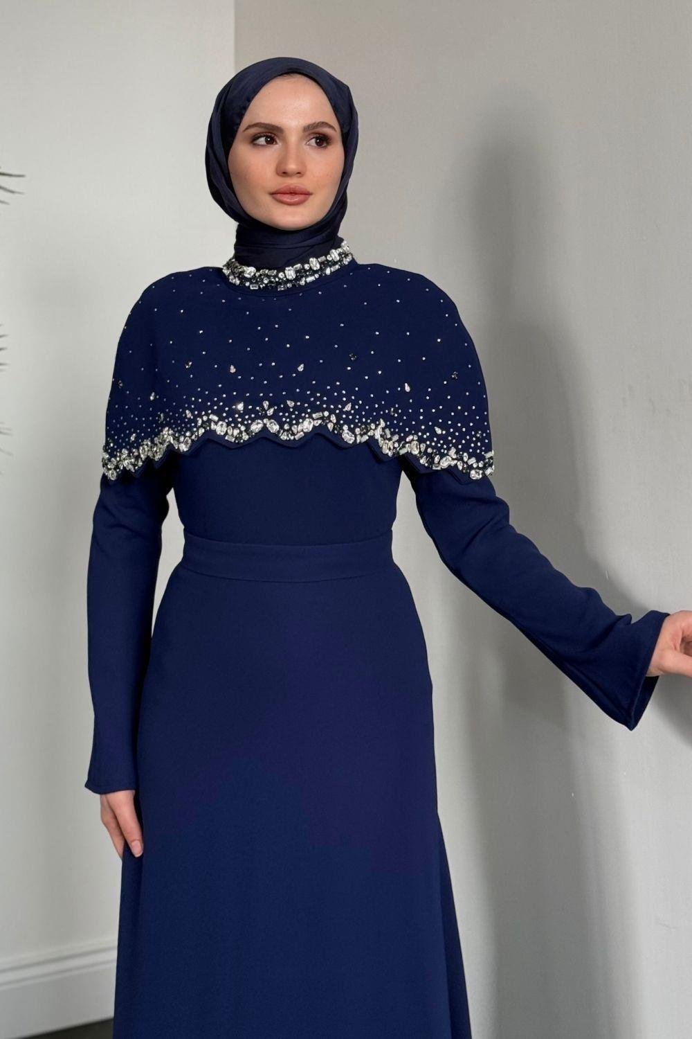 Lenka Zikzak Abiye Lacivert