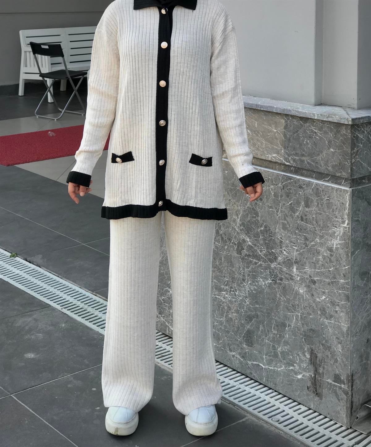 Mavera Triko Takım Ekru