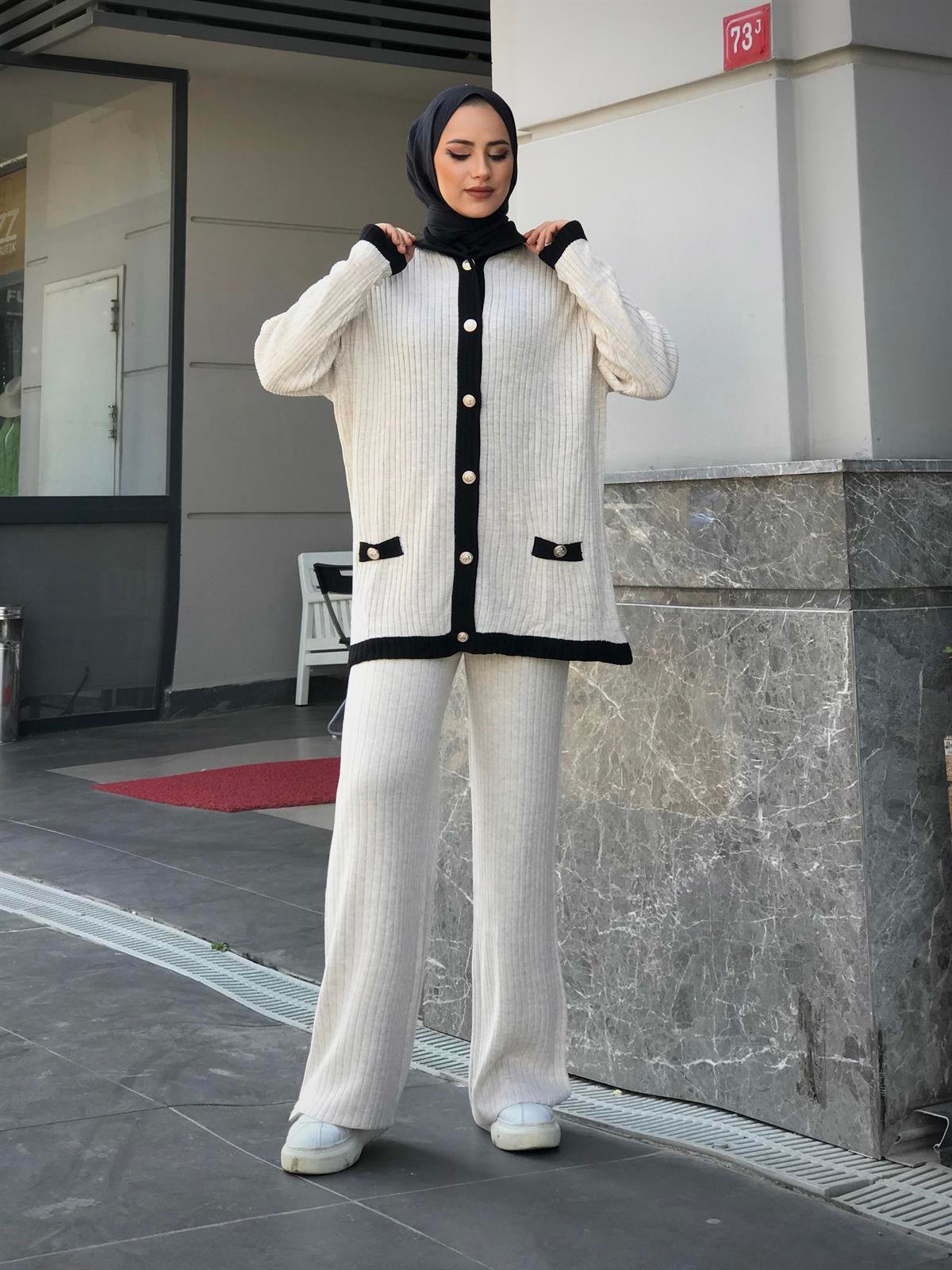 Mavera Triko Takım Ekru