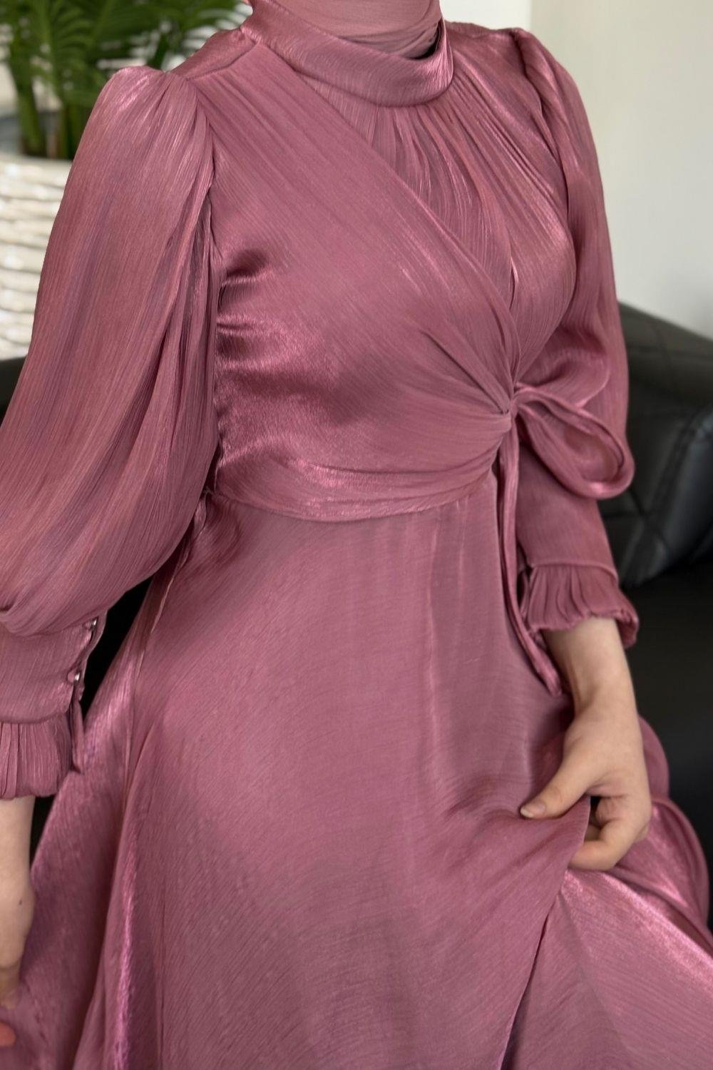 Rovena Yandan Bağlamalı Abiye Gül Kurusu