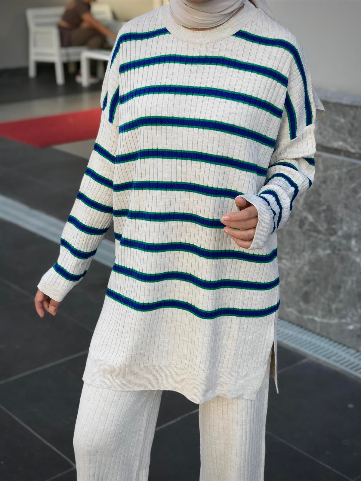 Rüya Triko Takım Bej
