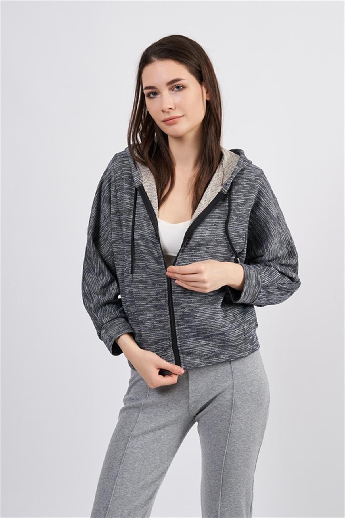 TheCatu Tasarim Kadin Kapüşonlu Sweatshirt