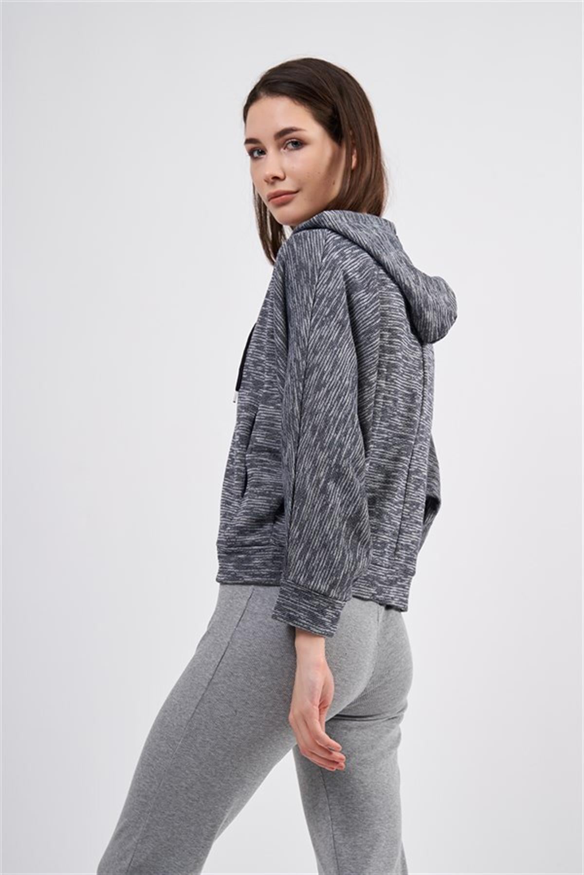 TheCatu Tasarim Kadin Kapüşonlu Sweatshirt
