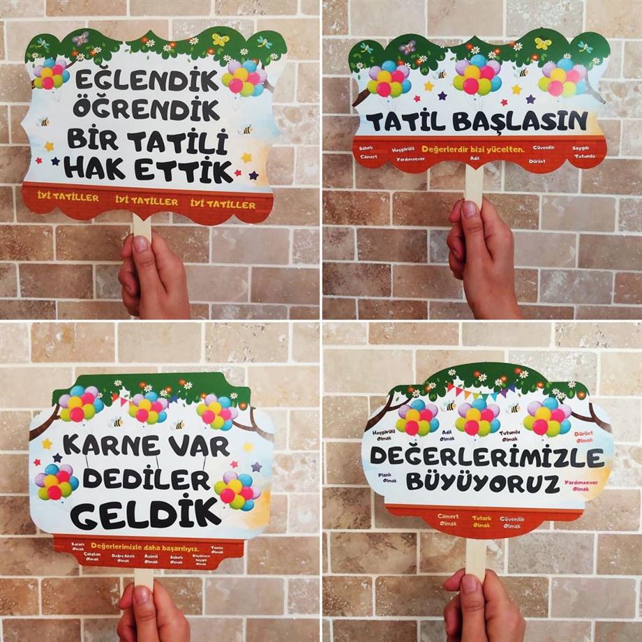 4'lü Karne Pankartı