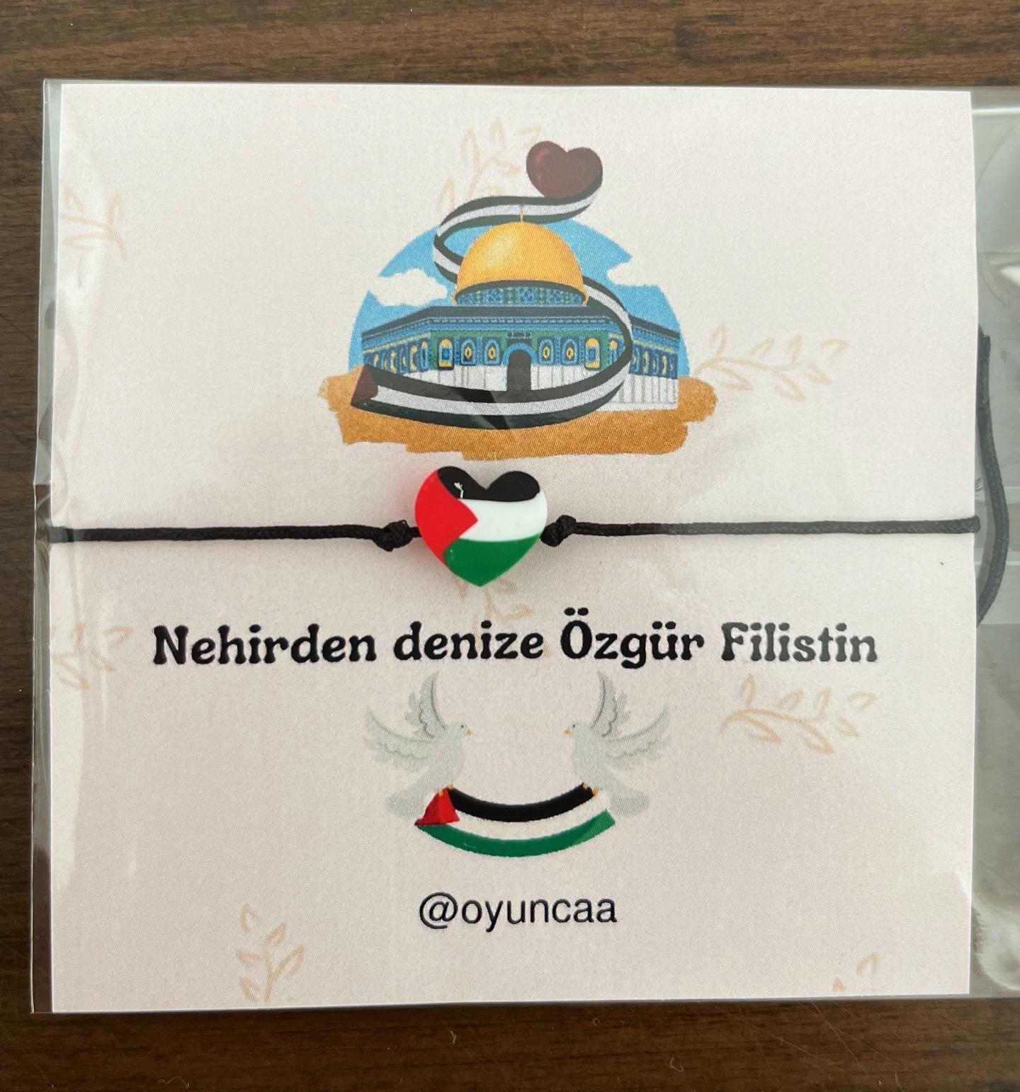 Filistin Bayraklı Bileklik
