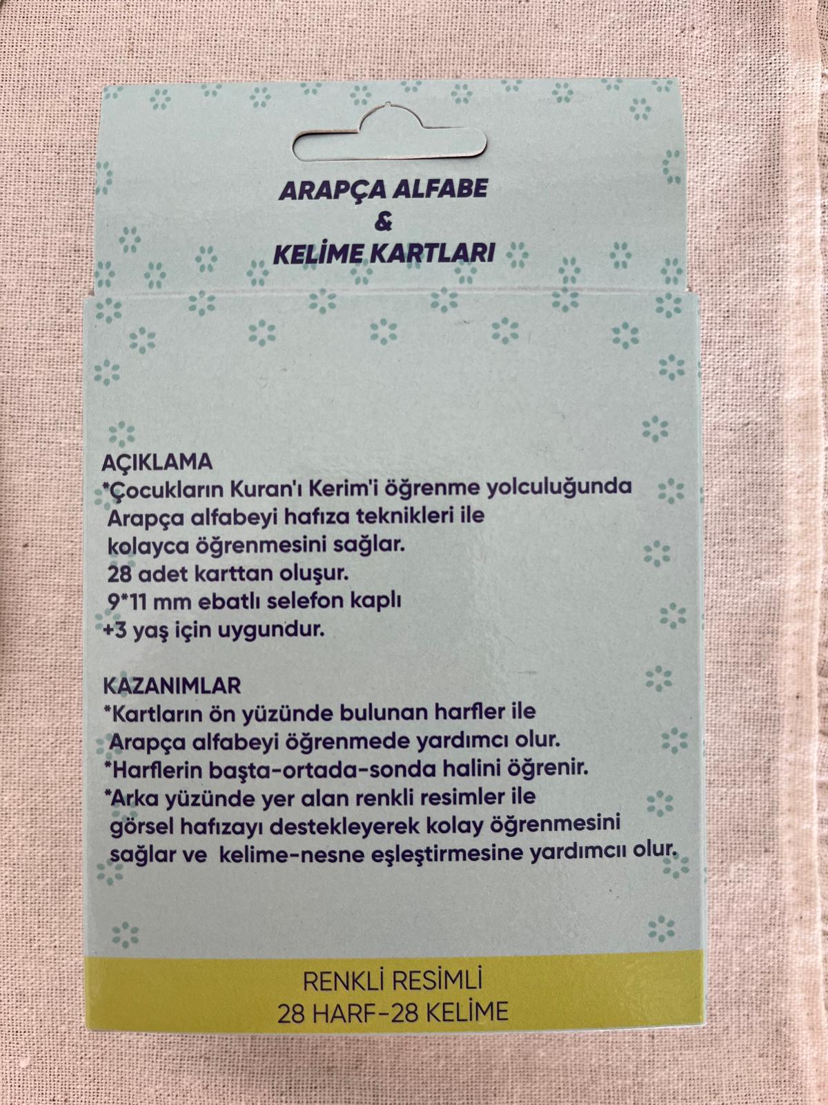 Harf/Kelime Kartları