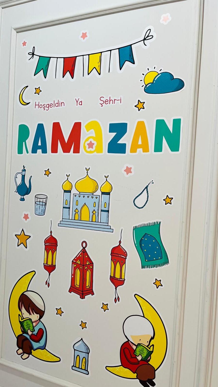 Hoşgeldin Ramazan Cam Süsleme Sticker-3