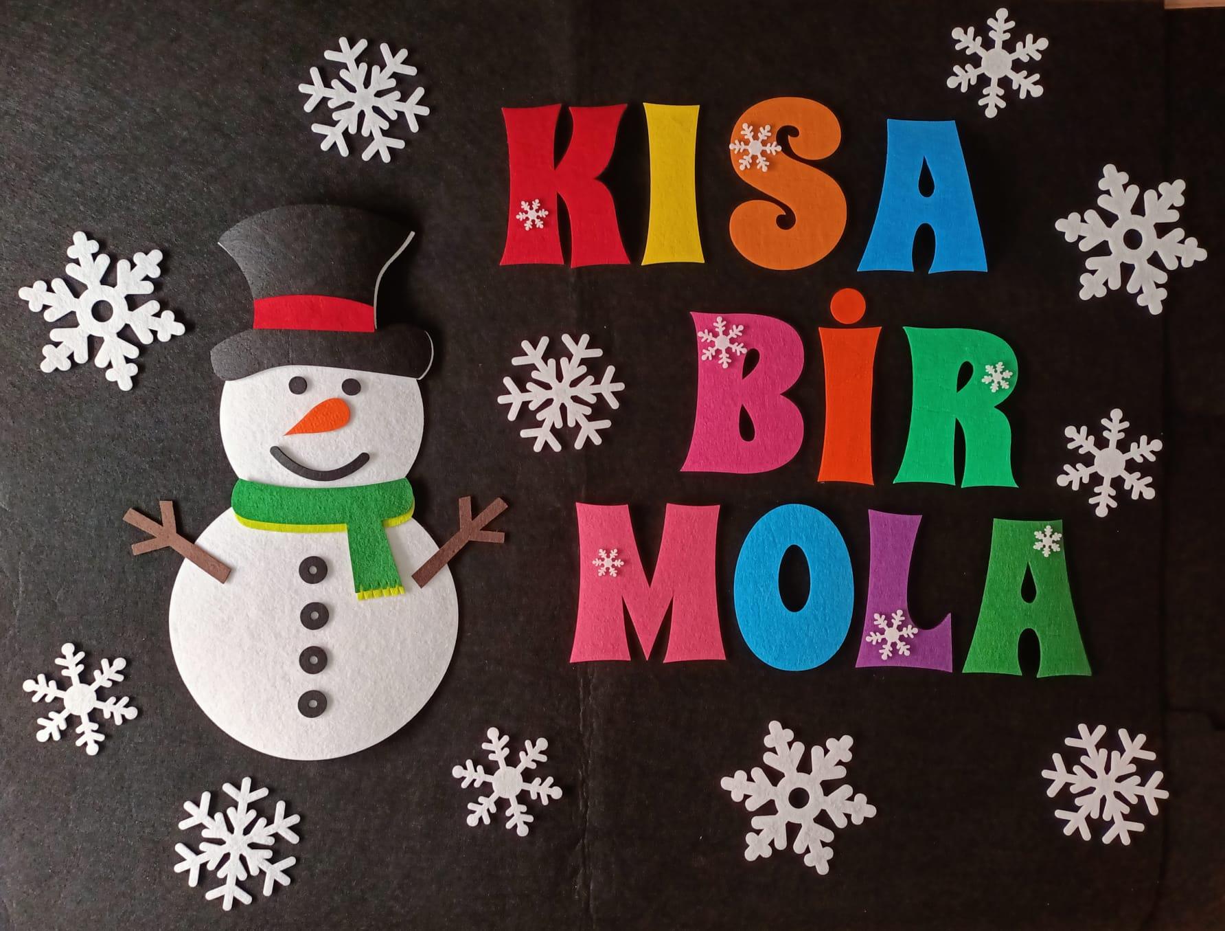 KIŞ TEMALI KARNE PANOSU