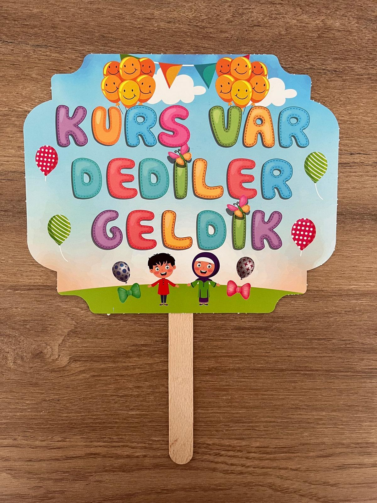 Kursuna hoşgeldin 4'lü Pankart Seti