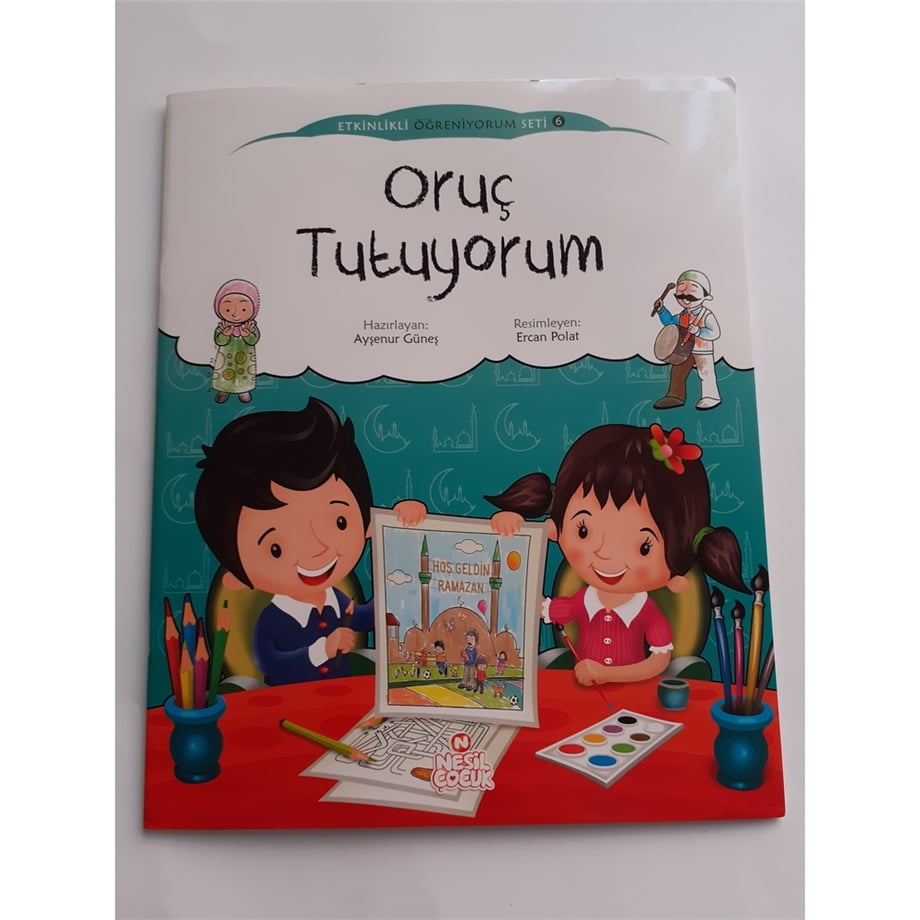 Oruç tutuyorum boyama kitabı