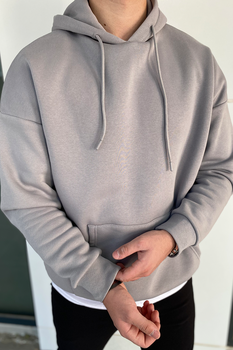 ANTRASİT OVERSIZE KALIP BASIC SWEATSHİRT