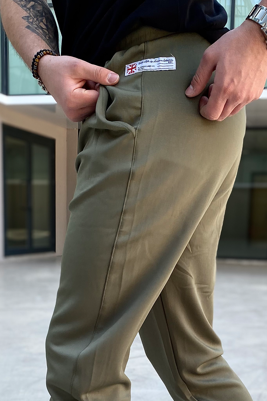 YEŞİL RAHAT KALIP BASİC EŞOFMAN