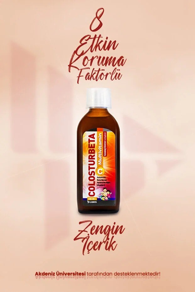 Lamos Colosturbeta Kolostrum, Multi Vitamin ve Multi Mineral İçeren Takviye Edici Gıda 150 ml