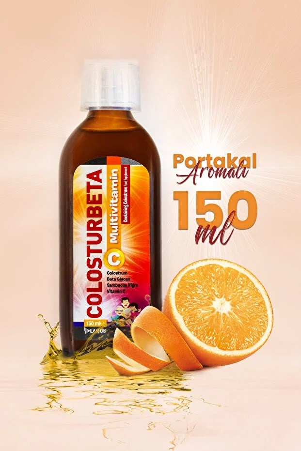 Lamos Colosturbeta Kolostrum, Multi Vitamin ve Multi Mineral İçeren Takviye Edici Gıda 150 ml