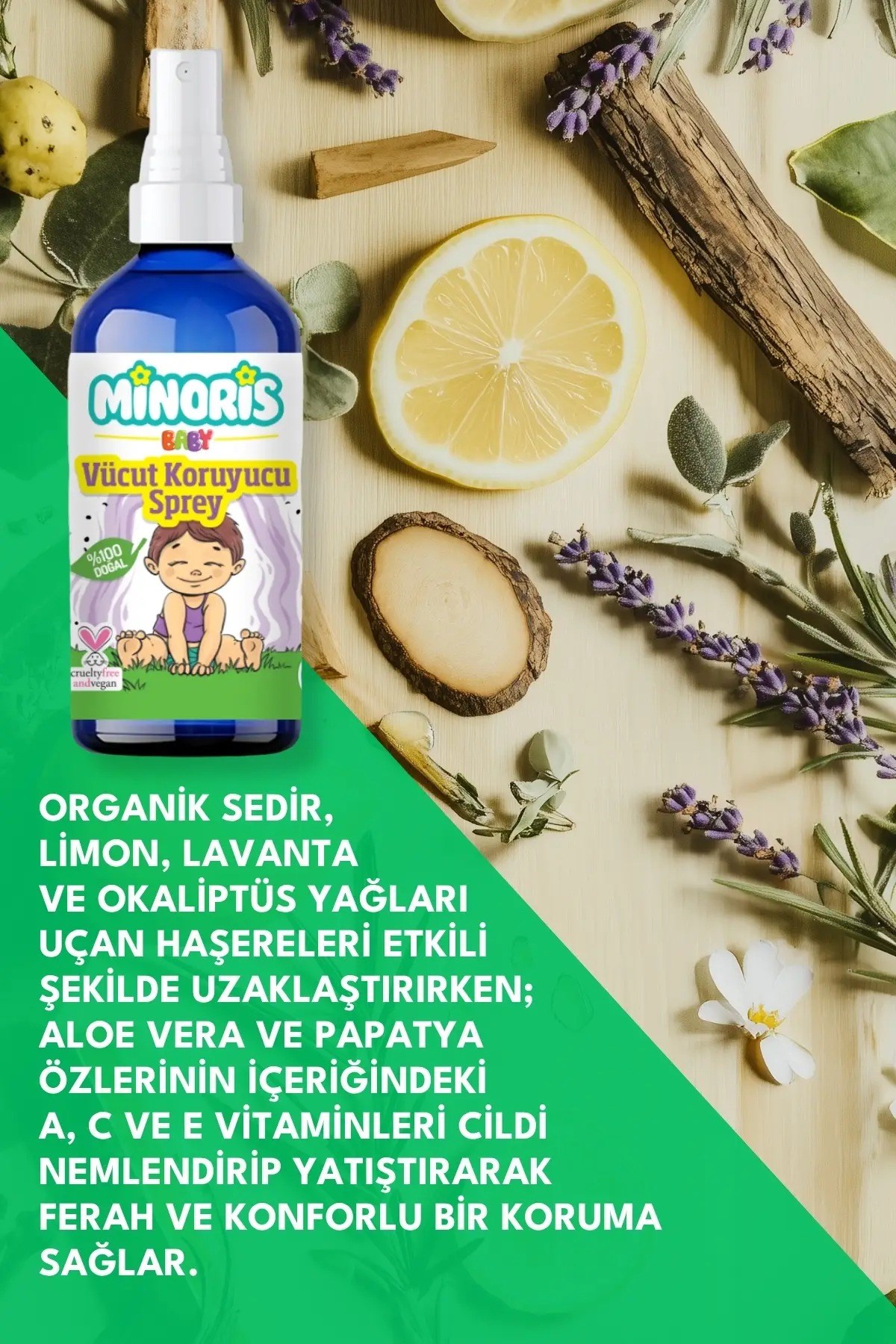 Minoris Baby Vücut Koruyucu Sprey 100 ml