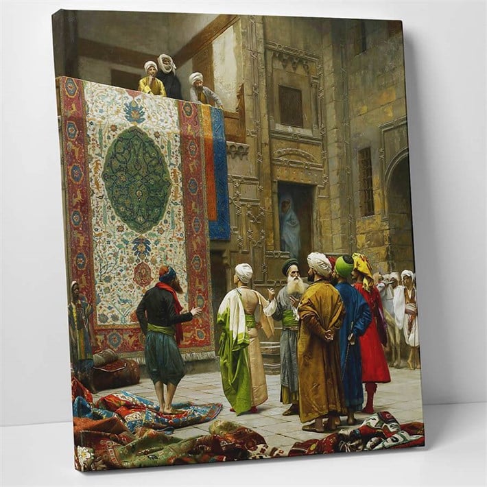 Osmanlı Yağlı Boya Tablosu Halılar Kanvas Tablo
