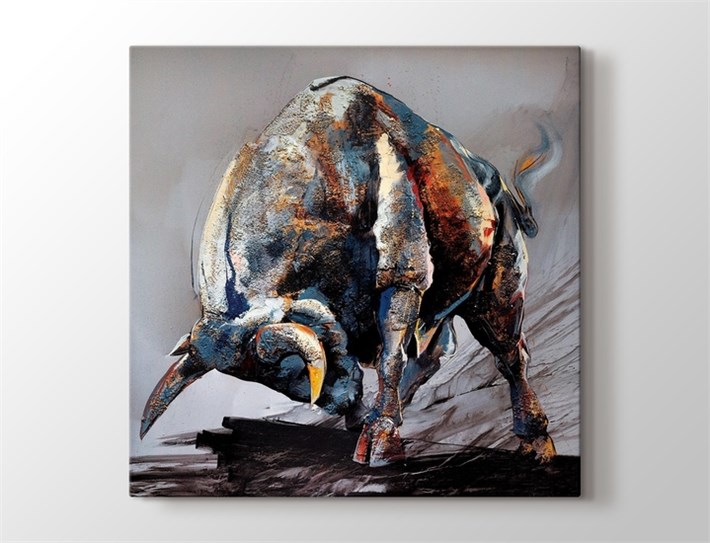 Boğa Kanvas Tablo