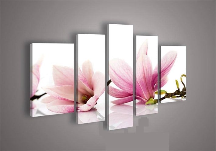 Pempe Manolya Çiçekli Kanvas Tablo