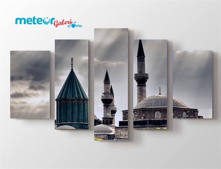 Mevlana Türbesi Semazenler Kanvas Tablo