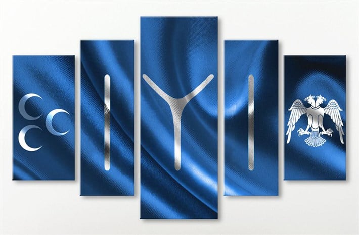 Kayıboyu Bayrağı Kanvas Tablo