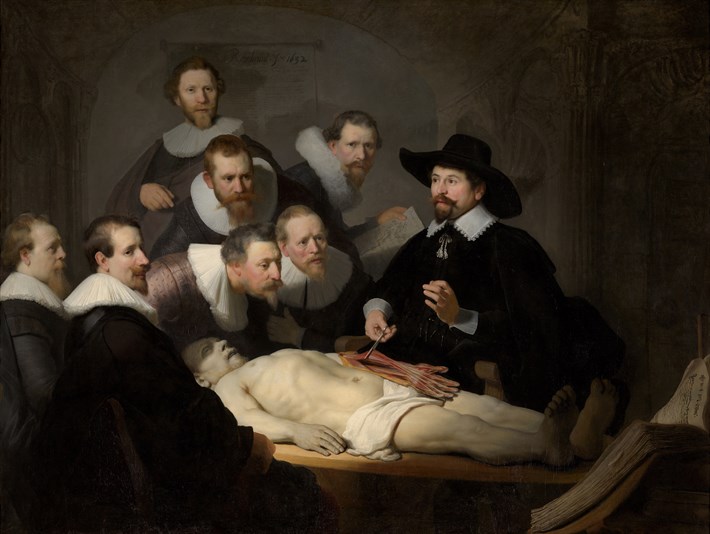 Anatomy Lesson Kanvas Tablo