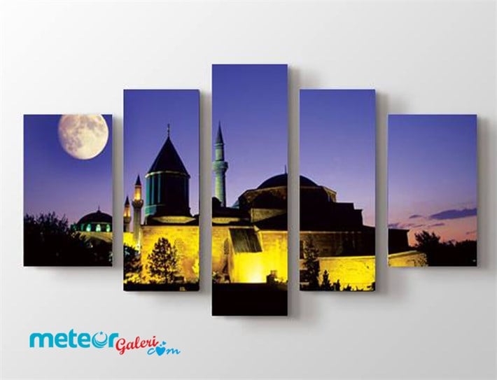 Mevlana Türbesi Semazenler Kanvas Tablo