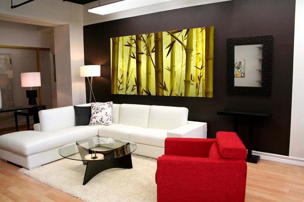 Bambu Ağaçları Tek Parça Kanvas Tablo