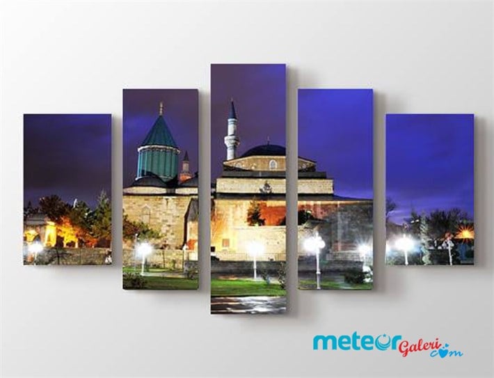 Mevlana Türbesi Semazenler Kanvas Tablo