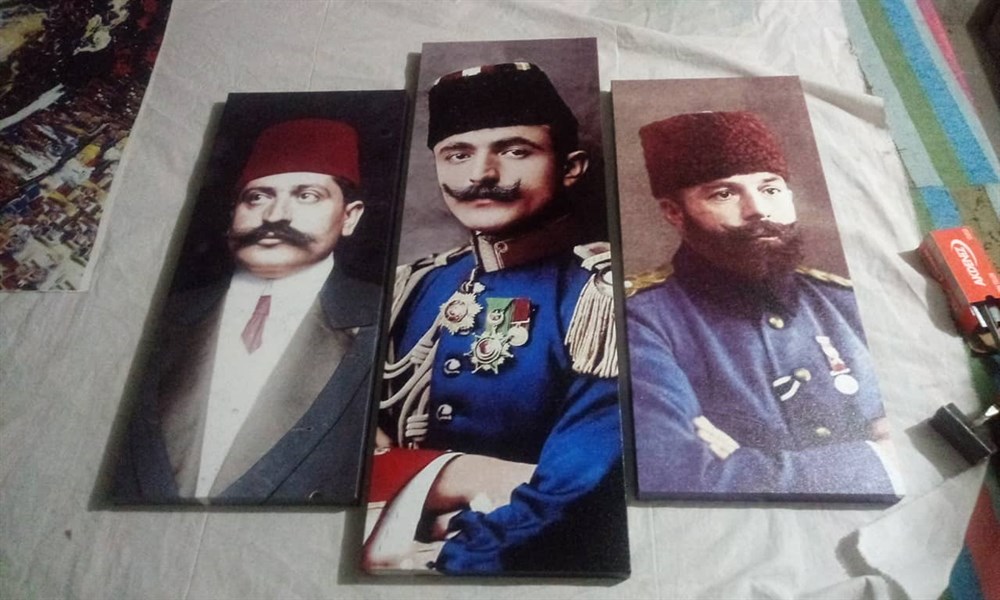Cemal Paşa Enver Paşa Talat Paşa Kanvas Tablo 