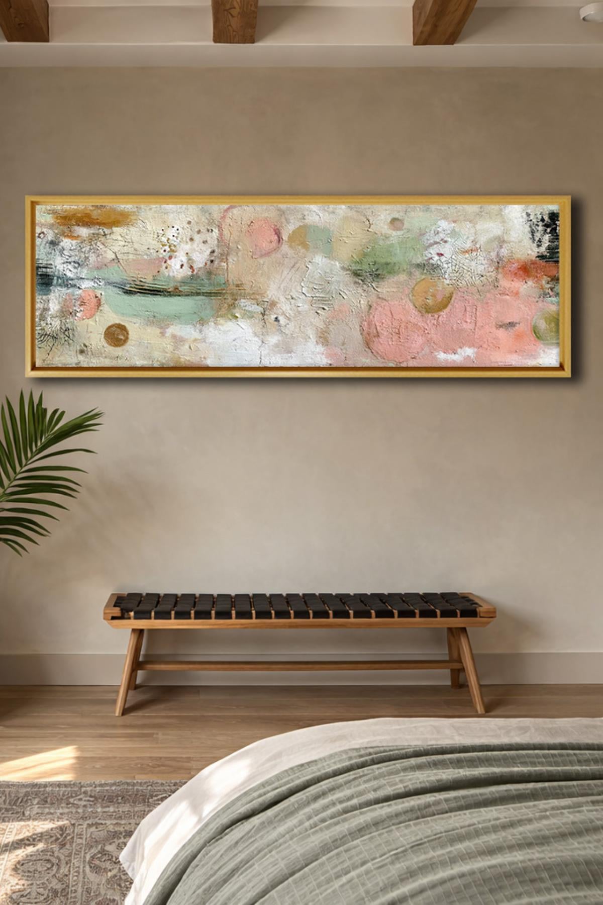 Çerçeveli Panorama Soyut Dokulu Kanvas Tablo | 6 Çerçeve Rengi | Ebatlı Varyant | Modern Dekorasyon