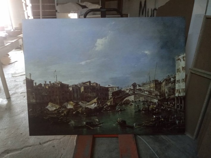 Francesco Guardi Eseri Grand Canal Kanvas Tablosu