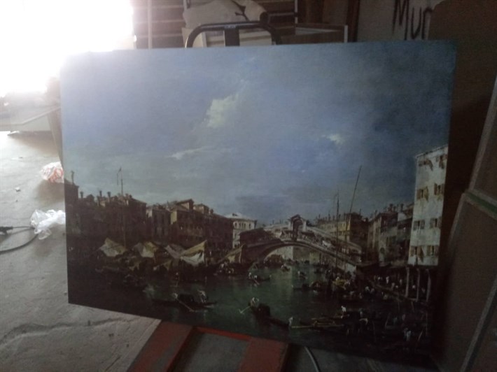 Francesco Guardi Eseri Grand Canal Kanvas Tablosu