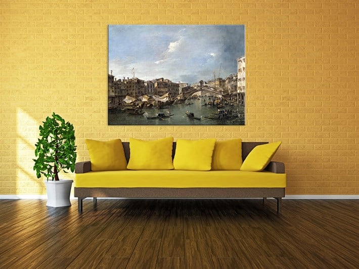 Francesco Guardi Eseri Grand Canal Kanvas Tablosu