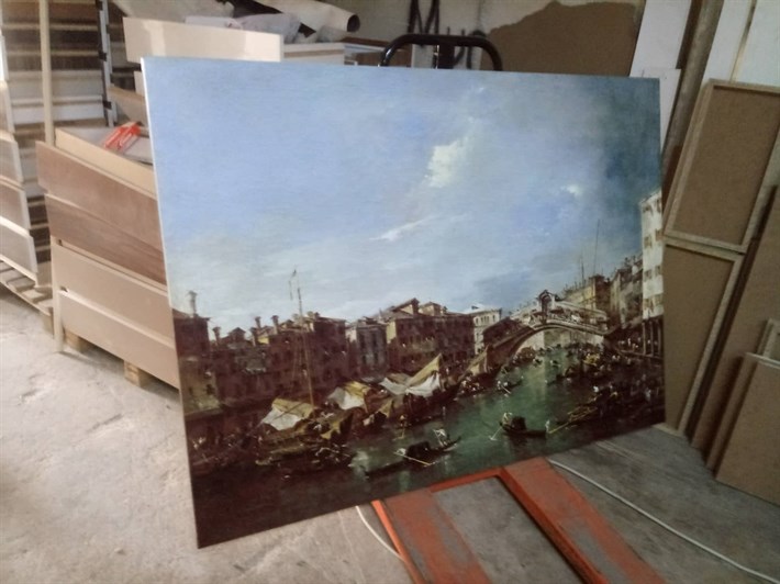 Francesco Guardi Eseri Grand Canal Kanvas Tablosu