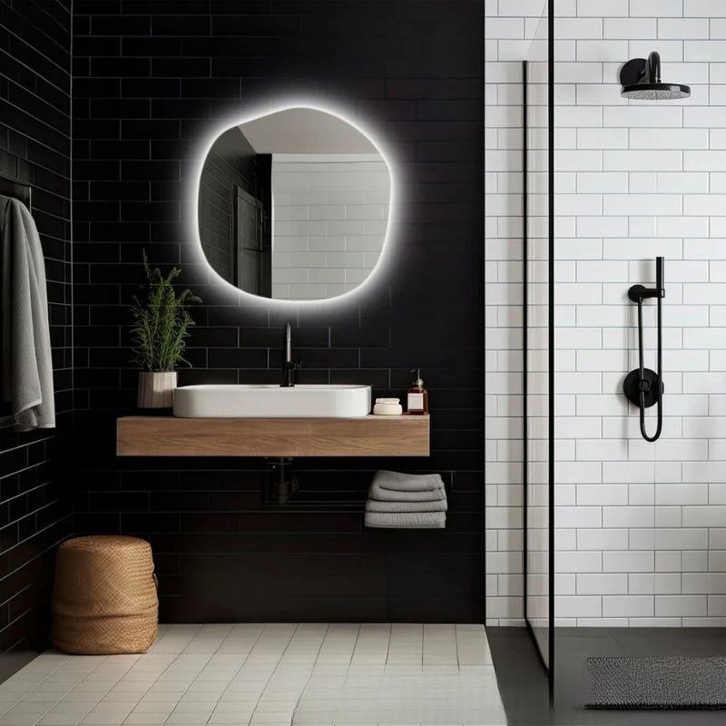 LED Işıklı Düzensiz Ayna, Buğu Önleyici Ayna, Arkadan Aydınlatmalı Ayna, LED Banyo Aynası, Aydınlatmalı Makyaj Aynası, Boy Aynası, Yatak Odası Aynası