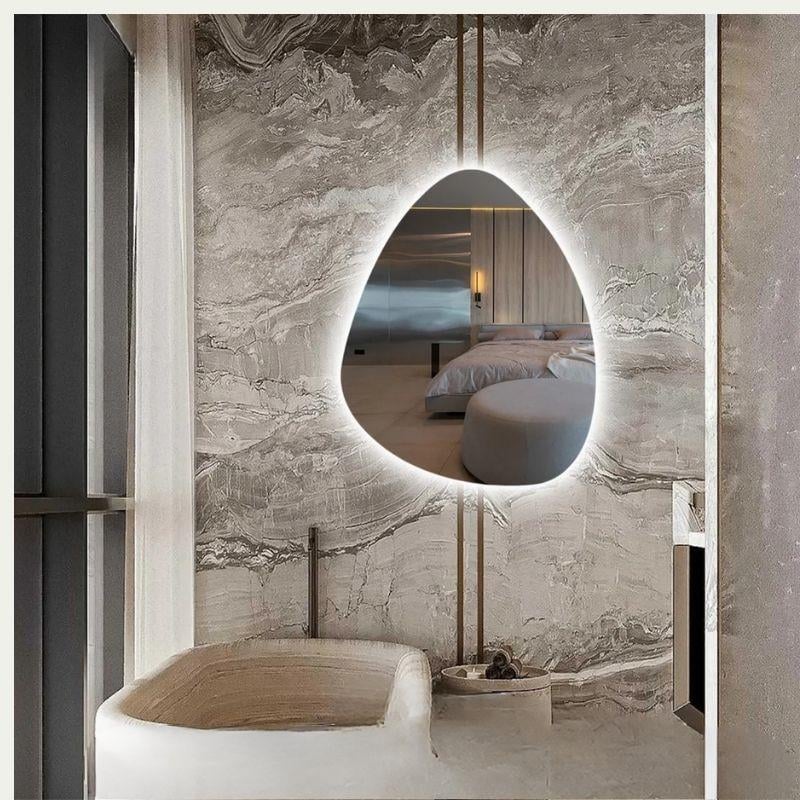 LED Işıklı Düzensiz Ayna, Buğu Önleyici Ayna, Arkadan Aydınlatmalı Ayna, LED Banyo Aynası, Aydınlatmalı Makyaj Aynası, Boy Aynası, Yatak Odası Aynası